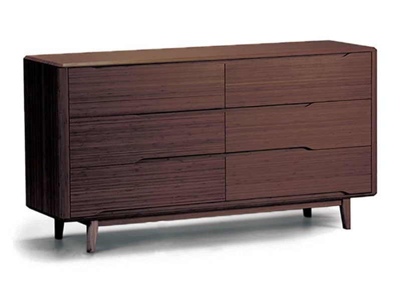 Currant Six Drawer Dresser Black Walnut Indoor Furniture Currant Six Drawer Dresser Black Walnut