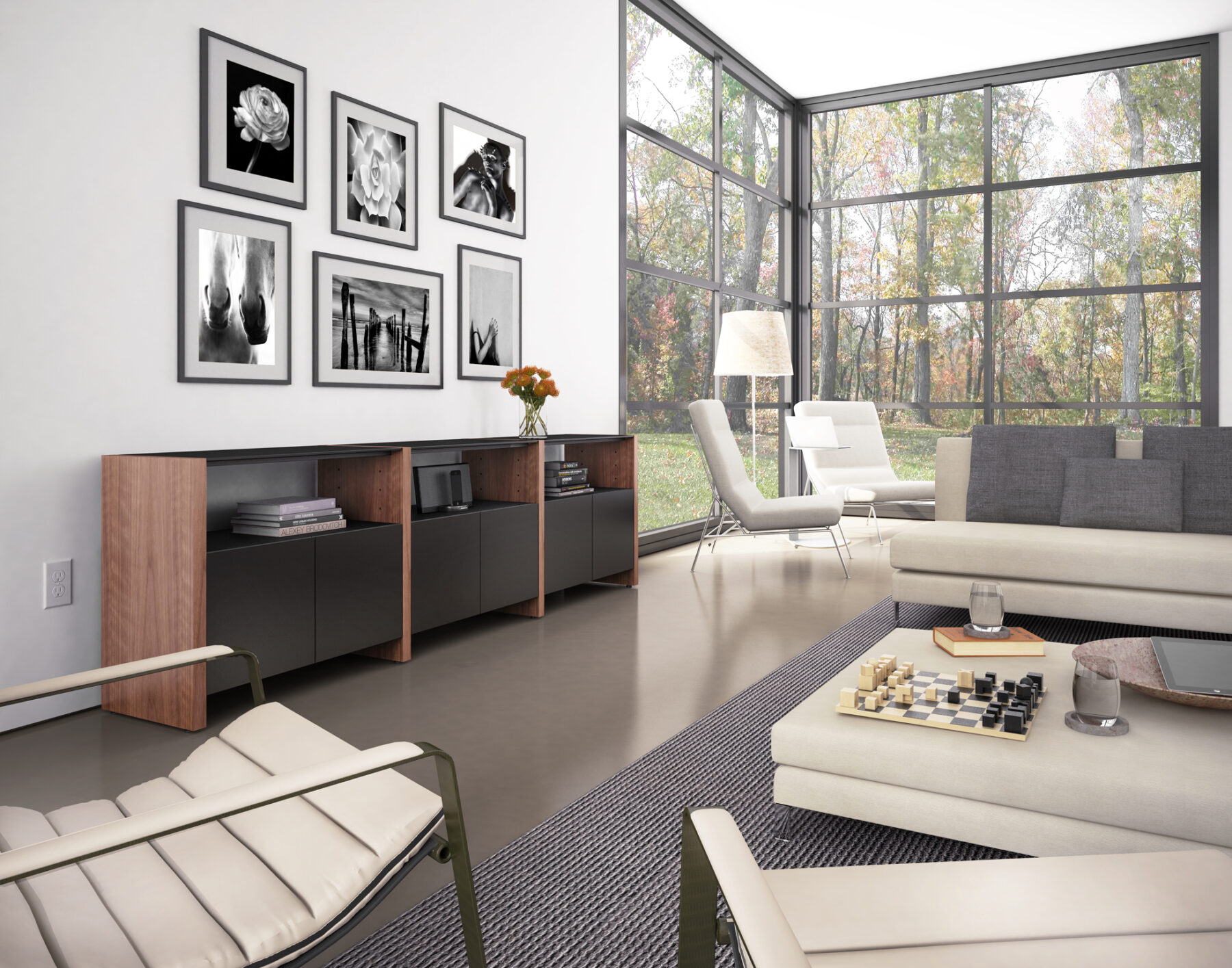 semblance-5453eg-bdi-walnut-modular-storage-system-lifestyle-1