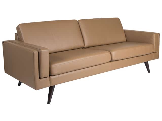 NordicSofa Sofa 3 seater DUO (2 x 33-1.5 cushions) Arm 11 SL Hassel Espresso