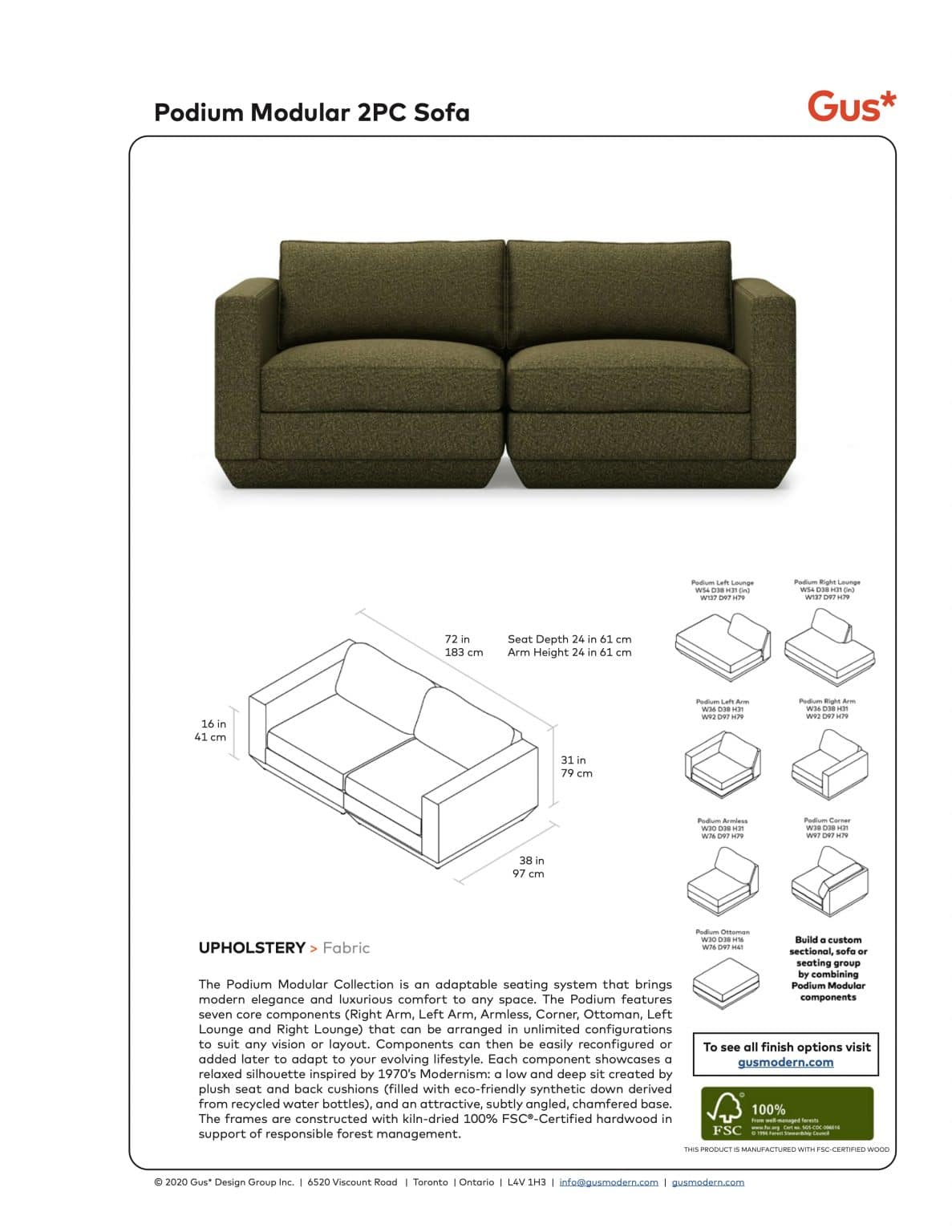 Podium Sofa - Indoor Furniture